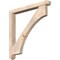 Ekena Millwork Westlake Arts and Crafts Smooth Bracket w/ Offset Brace, Douglas Fir, 5 1/2"W x 48"D x 48"H BKT0604X48X48WTL03SDF - alternate 1